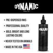 Dynamic BLKout Tattoo‑Farbe – 8 oz (237 ml) – Blackout & Heavy Blackwork