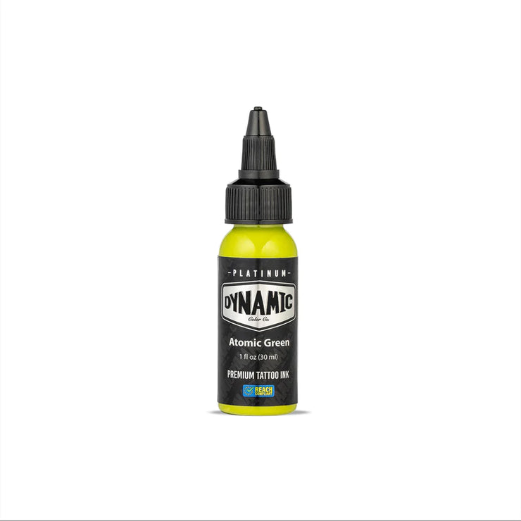 Dynamic Platinum Tattoo Ink - Atomic Green - 30 ml