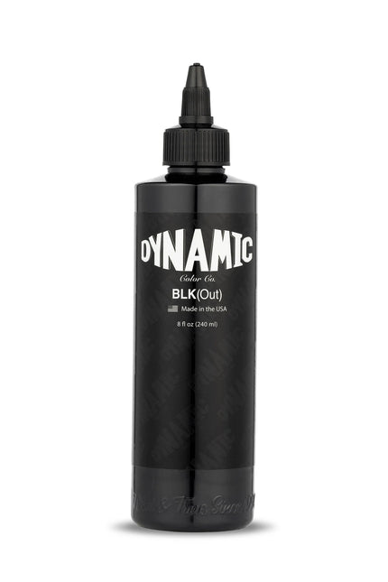 Dynamic BLKout Tattoo‑Farbe – 8 oz (237 ml) – Blackout & Heavy Blackwork