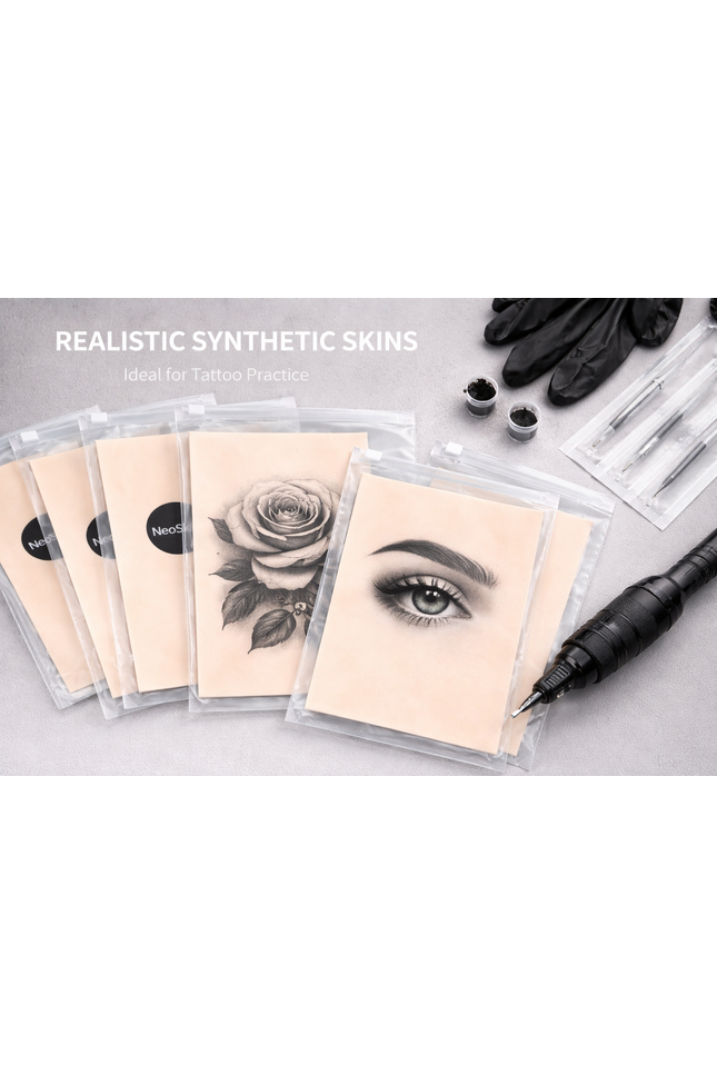 Kunsthaut für Tattoo-Training – 3 mm | 21 × 13 cm