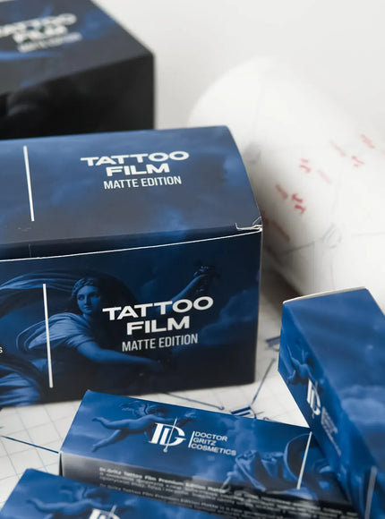 Dr.Gritz Tattoo Aftercare Film Matte 10m x 15cm transparente Schutzfolie für frische Tattoos und Heilung