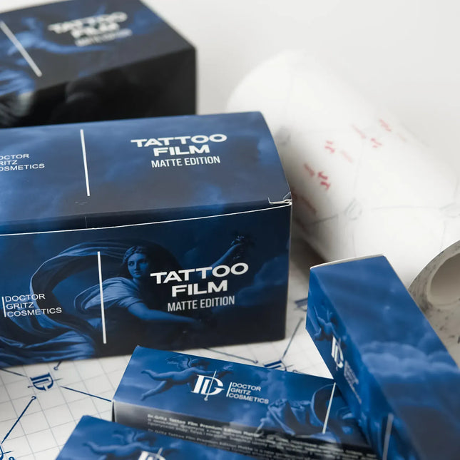 Dr.Gritz Tattoo Aftercare Film Matte 10m x 15cm transparente Schutzfolie für frische Tattoos und Heilung