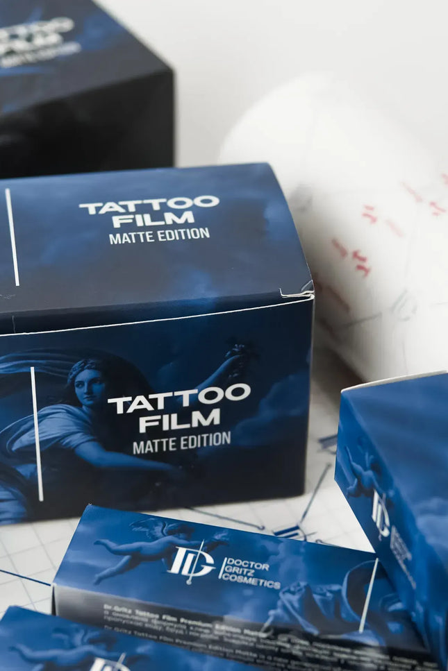 Dr.Gritz Tattoo Aftercare Film Matte 10m x 15cm transparente Schutzfolie für frische Tattoos und Heilung