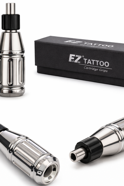 EZ Tattoo Grip Metall Nahaufnahme