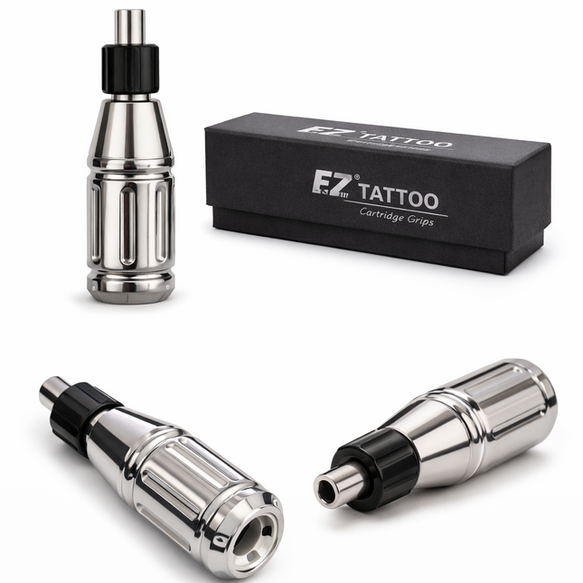 EZ Tattoo Grip Metall Nahaufnahme