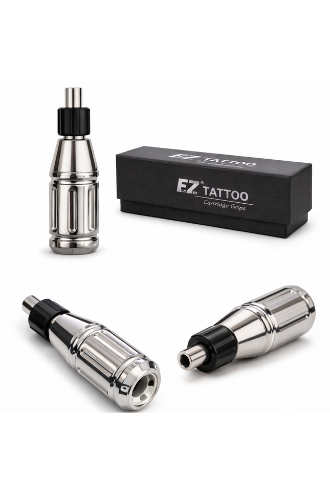 EZ Tattoo Grip Metall Nahaufnahme
