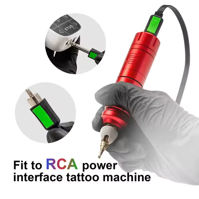 EZ Tattoo RCA Kabel (Flat) – Silikon Kabel RCA zu DC, 6.5ft