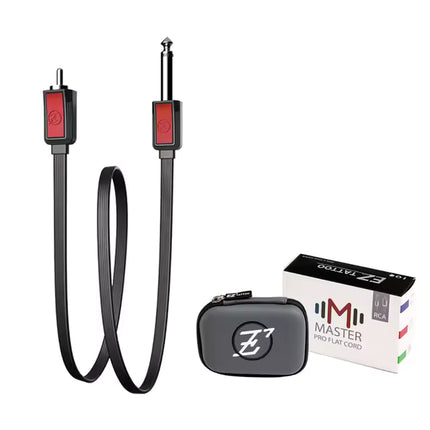 EZ Tattoo RCA Kabel (Flat) – Silikon Kabel RCA zu DC, 6.5ft