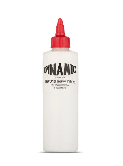 Dynamic Heavy White Tattoo Ink – 8 oz (237 ml) – Non-Mixing, Hochdeckend