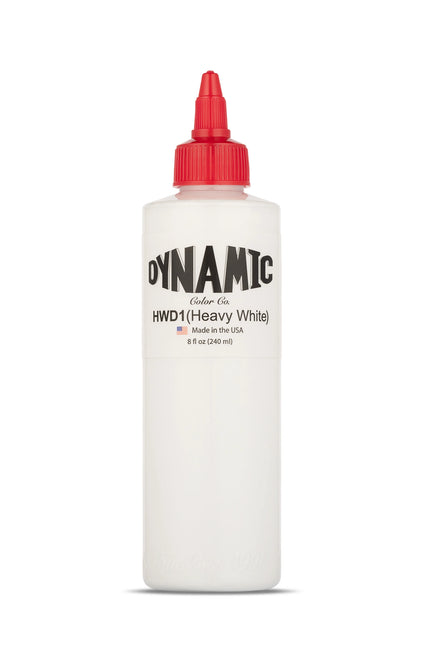 Dynamic Heavy White Tattoo Ink – 8 oz (237 ml) – Non-Mixing, Hochdeckend