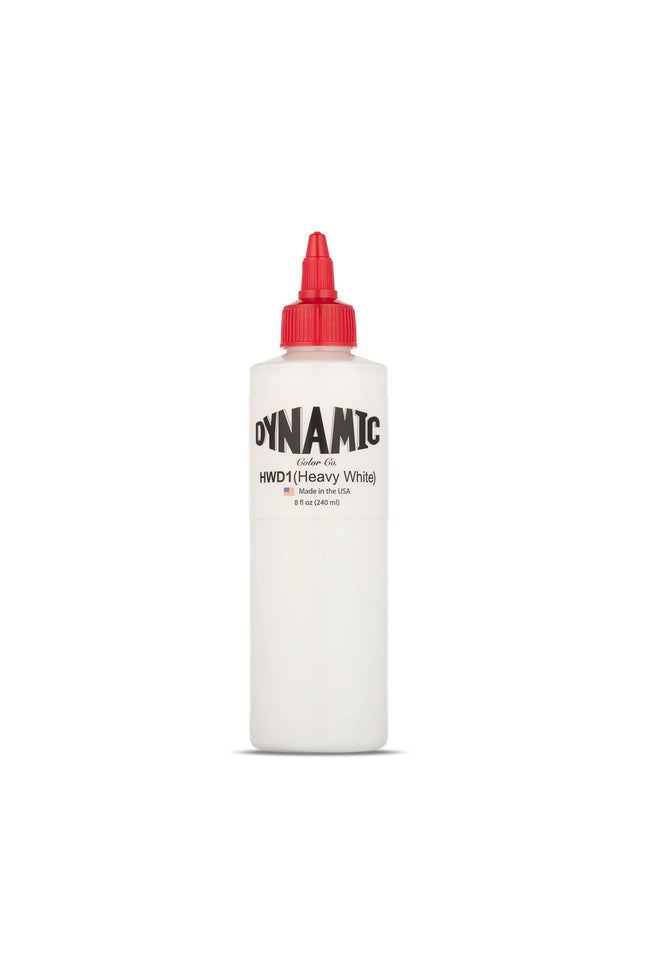 Dynamic Heavy White Tattoo Ink – 8 oz (237 ml) – Non-Mixing, Hochdeckend