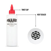 Dynamic Heavy White Tattoo Ink – 8 oz (237 ml) – Non-Mixing, Hochdeckend