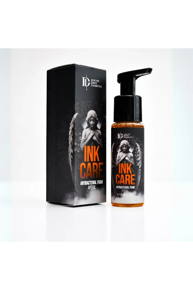 InkCare Aperol Foam Tattoo Reinigungsschaum für professionelle Hautreinigung und Pflege im Tattoo Studio