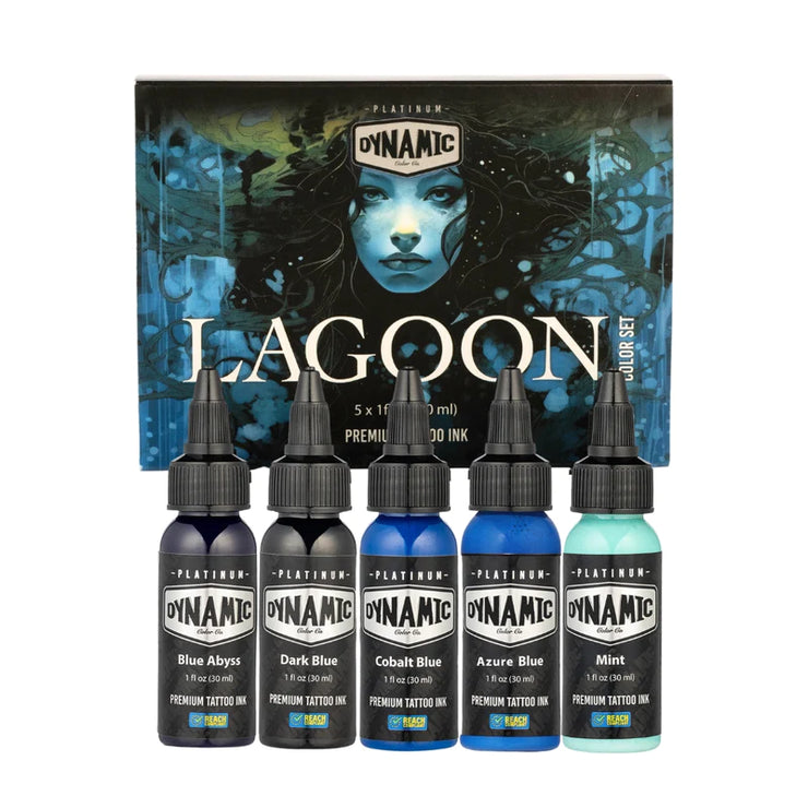 Lagoon by Dynamic Platinum - 5 Bottle Color Set