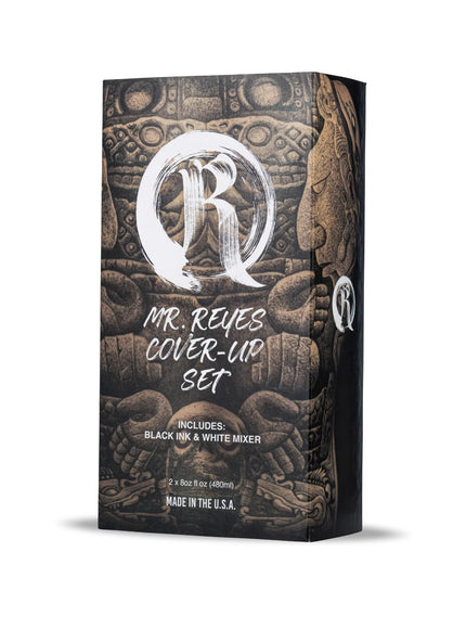 Mr. Reyes Cover‑Up Ink Set – 2 x 237 ml (Schwarz + Weiß) – Professionelle Tattoo‑Pigmente