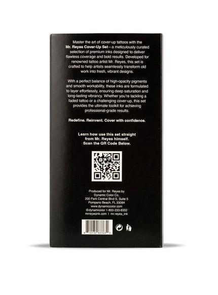 Mr. Reyes Cover‑Up Ink Set – 2 x 237 ml (Schwarz + Weiß) – Professionelle Tattoo‑Pigmente