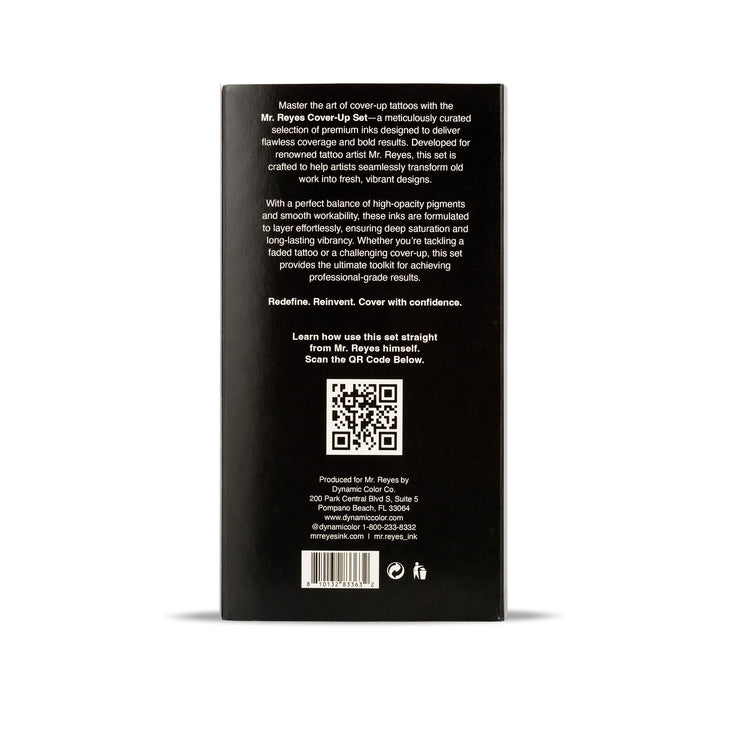 Mr. Reyes Cover‑Up Ink Set – 2 x 237 ml (Schwarz + Weiß) – Professionelle Tattoo‑Pigmente