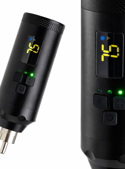 P2 Wireless Tattoo Akku mit Display und RCA Anschluss für Tattoo Maschinen