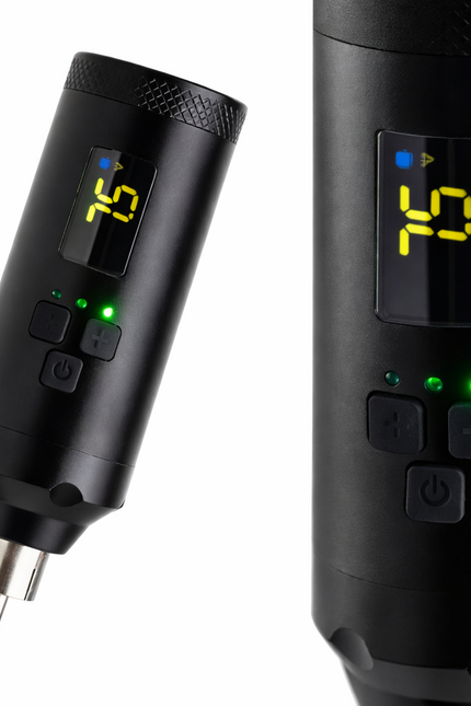 P2 Wireless Tattoo Akku mit Display und RCA Anschluss für Tattoo Maschinen