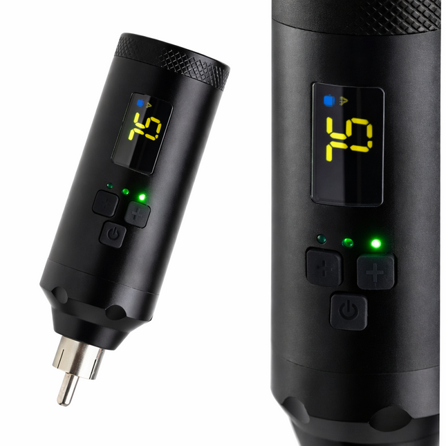 P2 Wireless Tattoo Akku mit Display und RCA Anschluss für Tattoo Maschinen