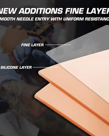 1/3/5/8/10/15pcs 3mm dicke leere Doppelseiten Silikon Kunst haut