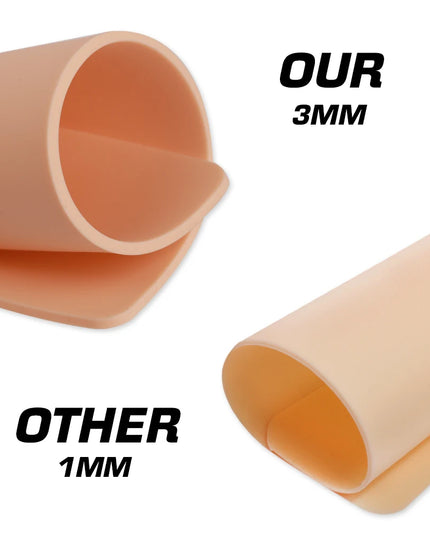 1/3/5/8/10/15pcs 3mm dicke leere Doppelseiten Silikon Kunst haut