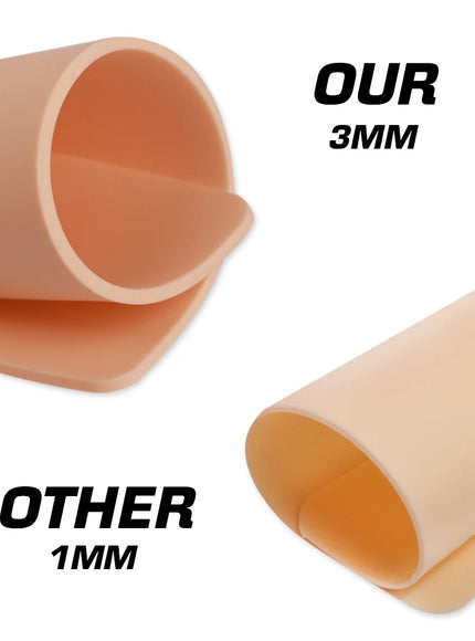 1/3/5/8/10/15pcs 3mm dicke leere Doppelseiten Silikon Kunst haut