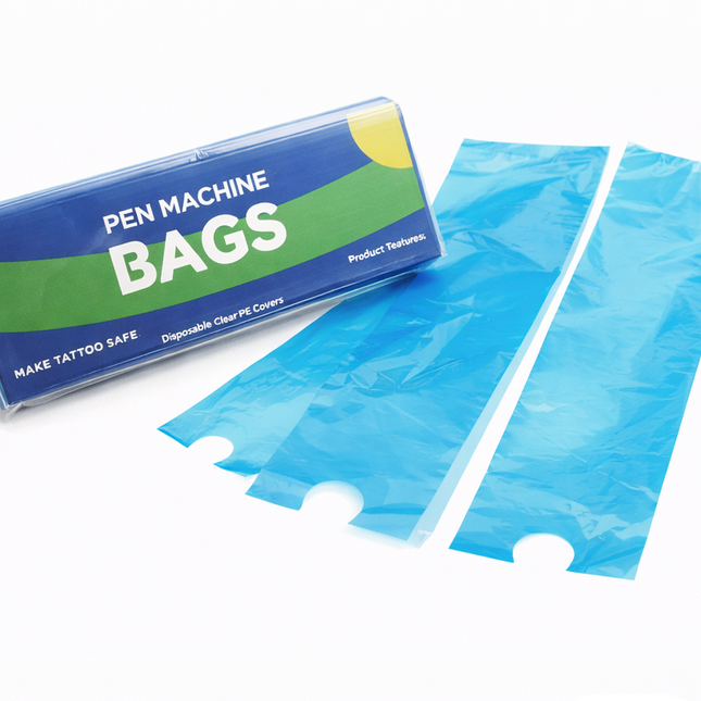 Tattoo Pen Machine Bags blau transparent