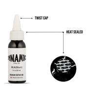 Dynamic - Black Tattoo Ink - 30 ml