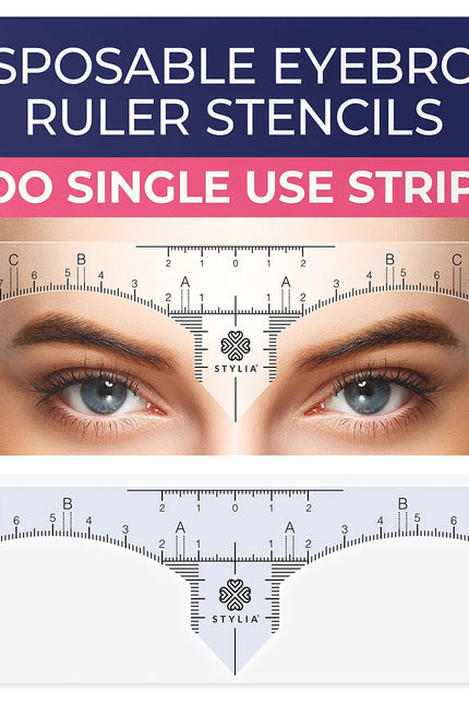Selbstklebendes Augenbrauen Mapping Lineal für präzise PMU Vorzeichnung und perfekte Symmetrie
