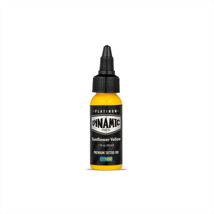 Dynamic Platinum Tattoo Ink - Sunflower Yellow - 30 ml