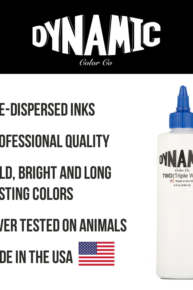 Dynamic Triple White 8 oz. Flasche