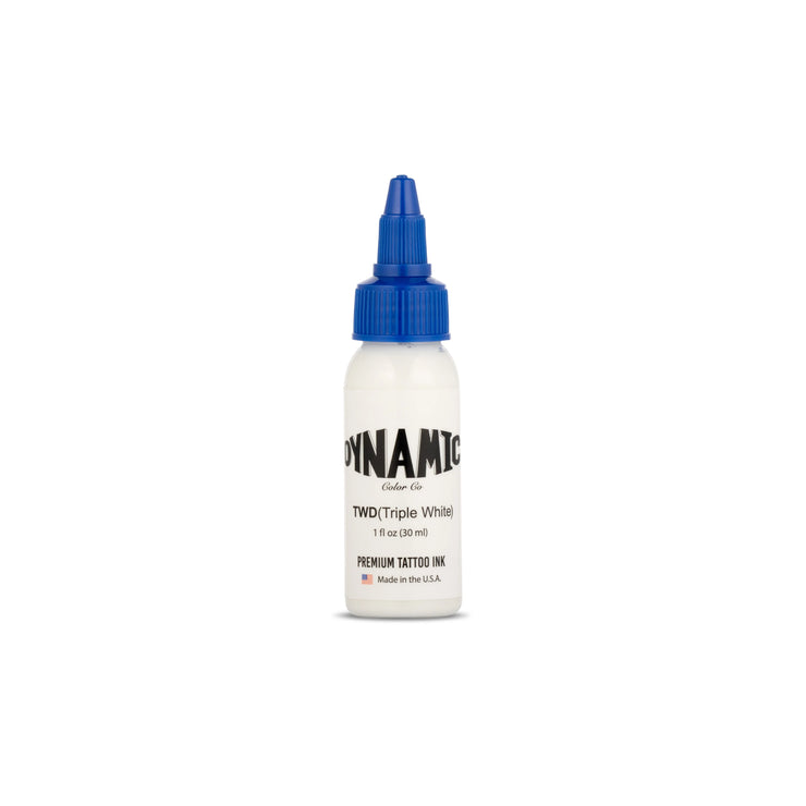 Dynamic Triple White Tattoo Ink – 1 oz (28 ml) – cremige Mid-Viscosity für perfekte Highlights
