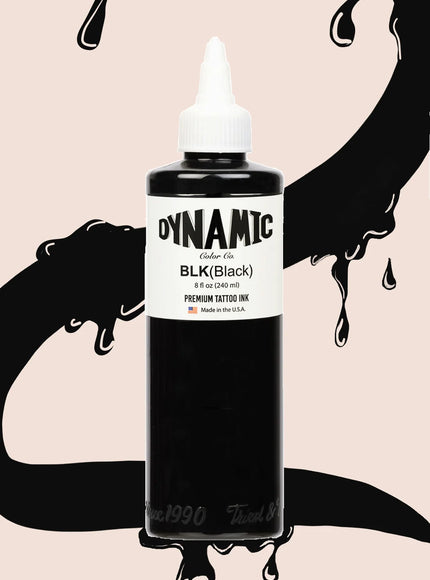 Dynamic Tattoo Ink Schwarz - 8 oz. Flasche