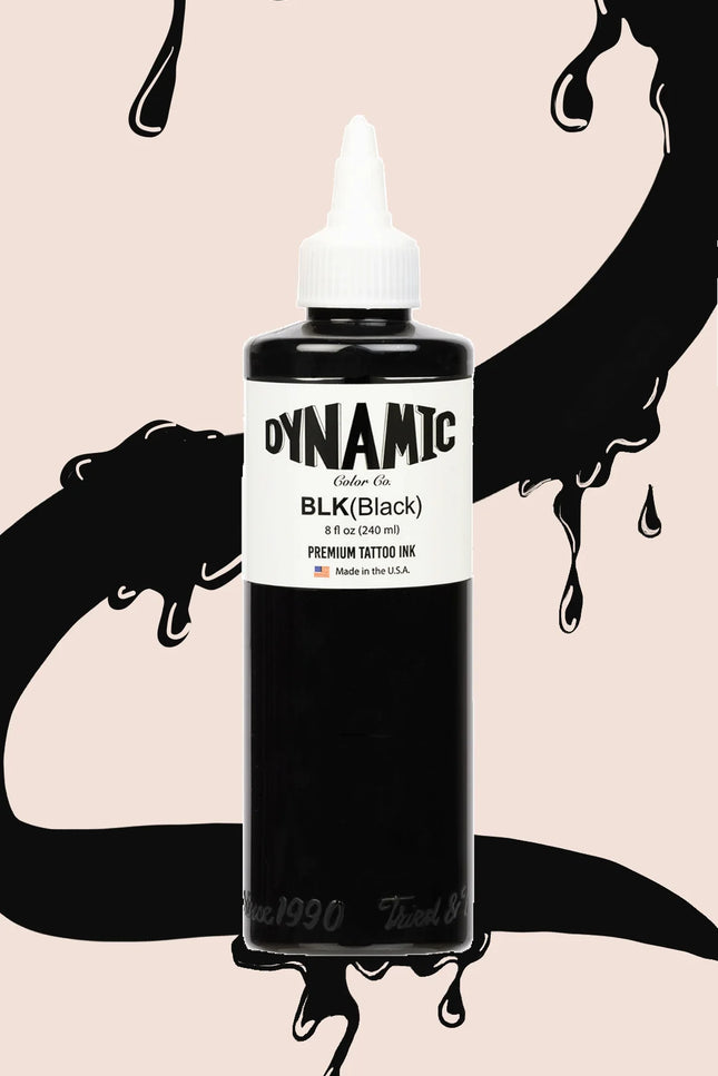 Dynamic Tattoo Ink Schwarz - 8 oz. Flasche