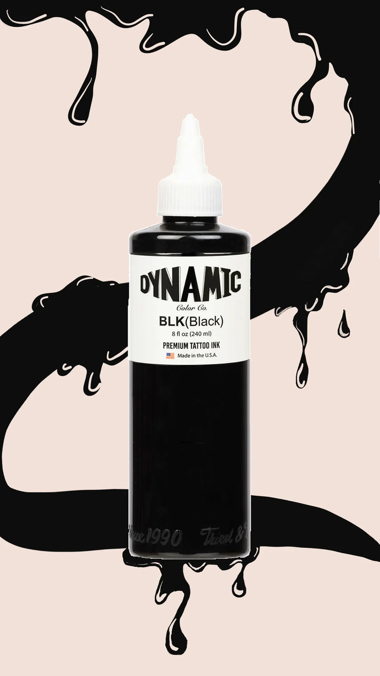 Dynamic Tattoo Ink Schwarz - 8 oz. Flasche