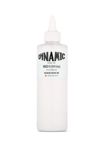 Dynamic White Tattoo Ink – 8 oz (237 ml) – Pre‑dispersed, intensiv pigmentiert