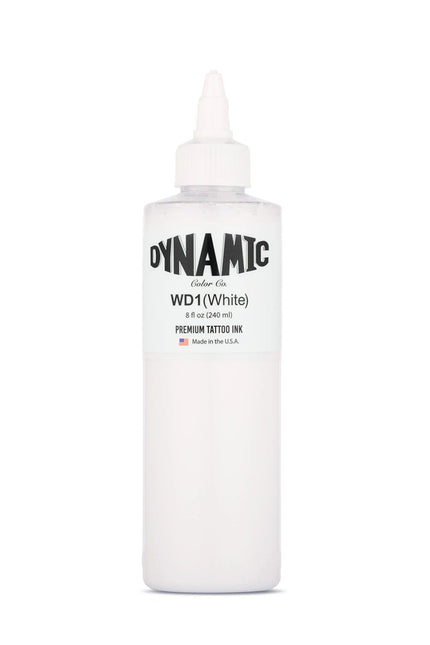 Dynamic White Tattoo Ink – 8 oz (237 ml) – Pre‑dispersed, intensiv pigmentiert