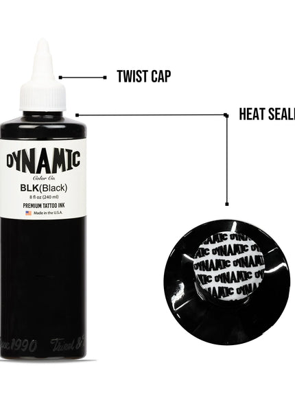 Dynamic Tattoo Ink Schwarz - 8 oz. Flasche