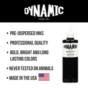 Dynamic Tattoo Ink Schwarz - 8 oz. Flasche