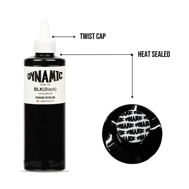 Dynamic Tattoo Ink Schwarz - 8 oz. Flasche