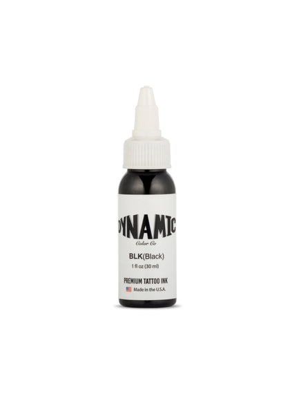 Dynamic Black Tattoo Ink – 1 oz (30 ml) – Reines Schwarz, Vegan & Pre-dispersed