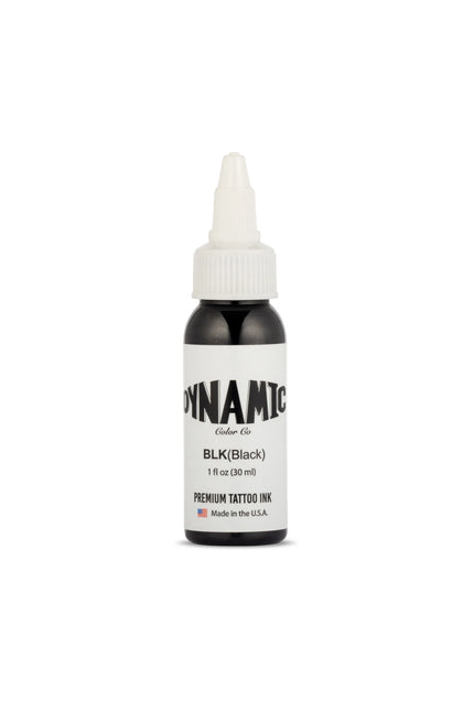Dynamic Black Tattoo Ink – 1 oz (30 ml) – Reines Schwarz, Vegan & Pre-dispersed