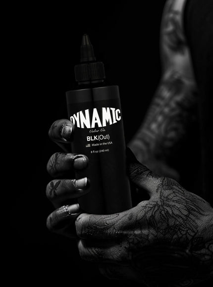 Dynamic BLKout Tattoo‑Farbe – 8 oz (237 ml) – Blackout & Heavy Blackwork