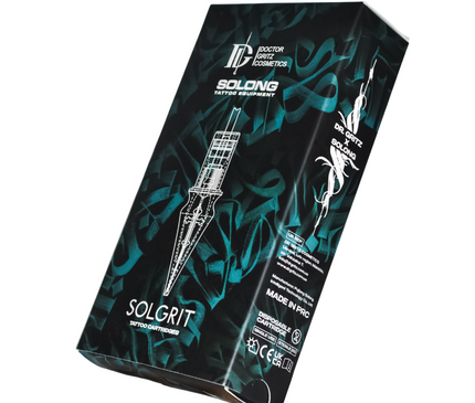 Rückseite der Dr. Gritz Tattoo Cartridges Verpackung