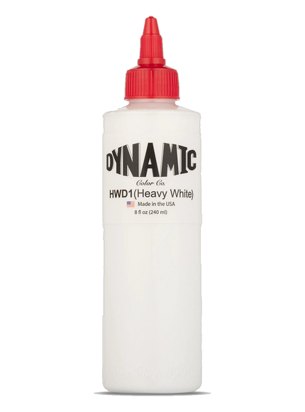 Dynamic Heavy White Tattoo Ink – 8 oz (237 ml) – Non-Mixing, Hochdeckend freigestellt