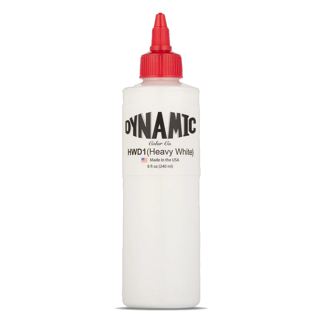 Dynamic Heavy White Tattoo Ink – 8 oz (237 ml) – Non-Mixing, Hochdeckend freigestellt