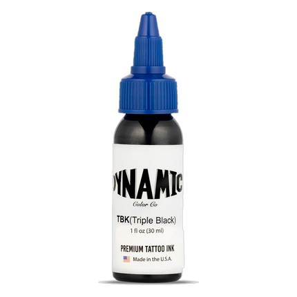 Dynamic Triple Black Tattoo Ink – 1 oz (30 ml) – Extrem pigmentiertes Schwarz freigestellt