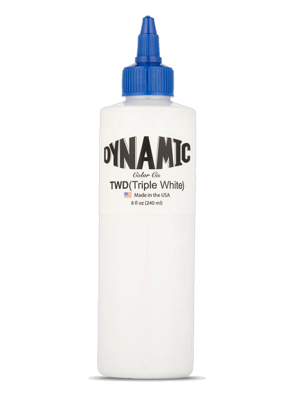 Dynamic Triple White 8 oz. Flasche freigestellt