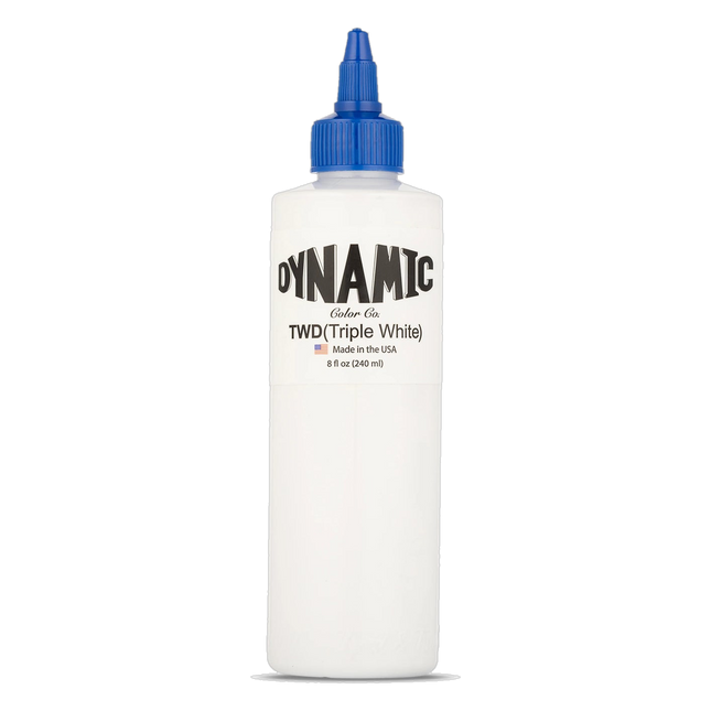 Dynamic Triple White 8 oz. Flasche freigestellt